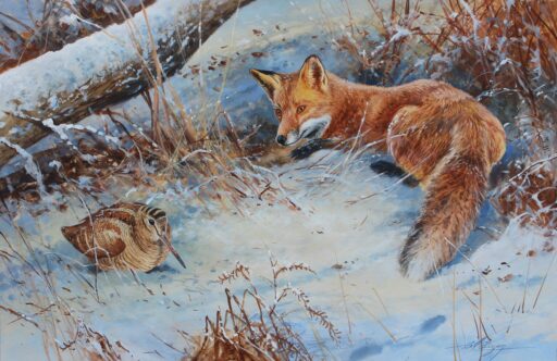 Panier N° 6077 - "Renard et mordorée"